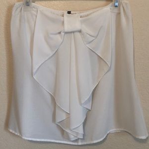White Bow Tube Top